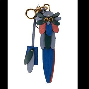 BURBERRY LEATHER OWL KEYCHAIN / BAG CHARM